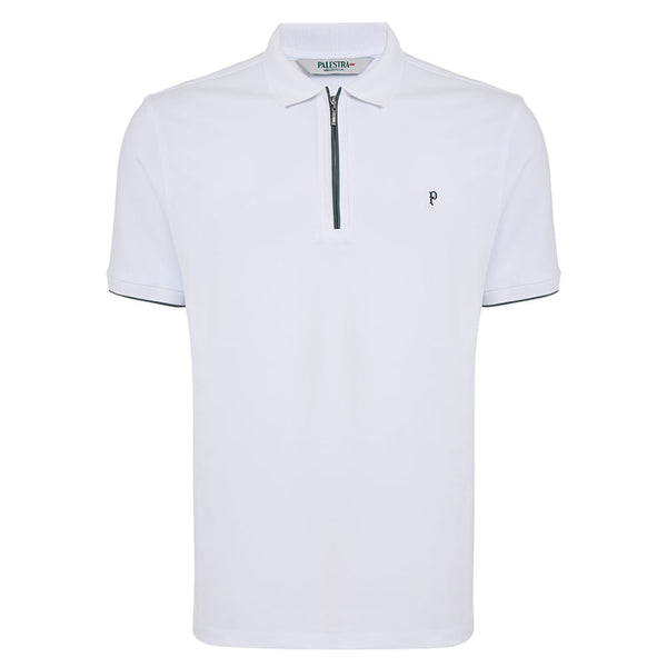 Polo Palestra 1914 - Masculina - Polo Mc Ziper - Branca