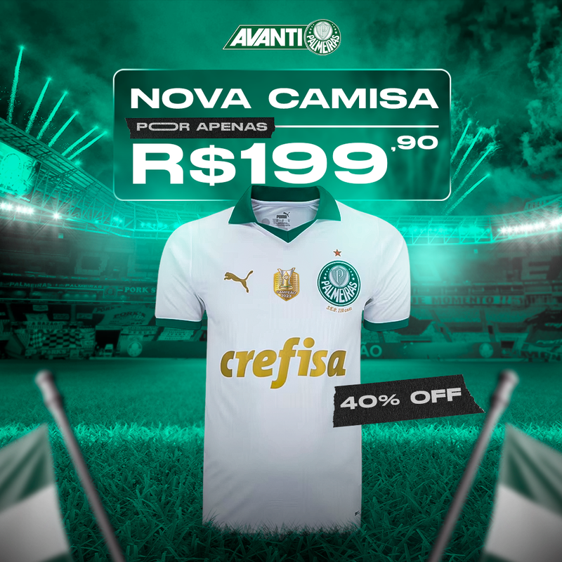 Nova Camisa SE Palmeiras 2024/25 II LANÇAMENTO - Últimas Unidades em Promoção