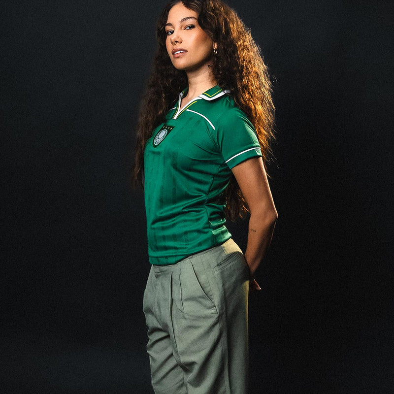 Camisa Palmeiras Retrô 1999 Libertadores Verde Feminina