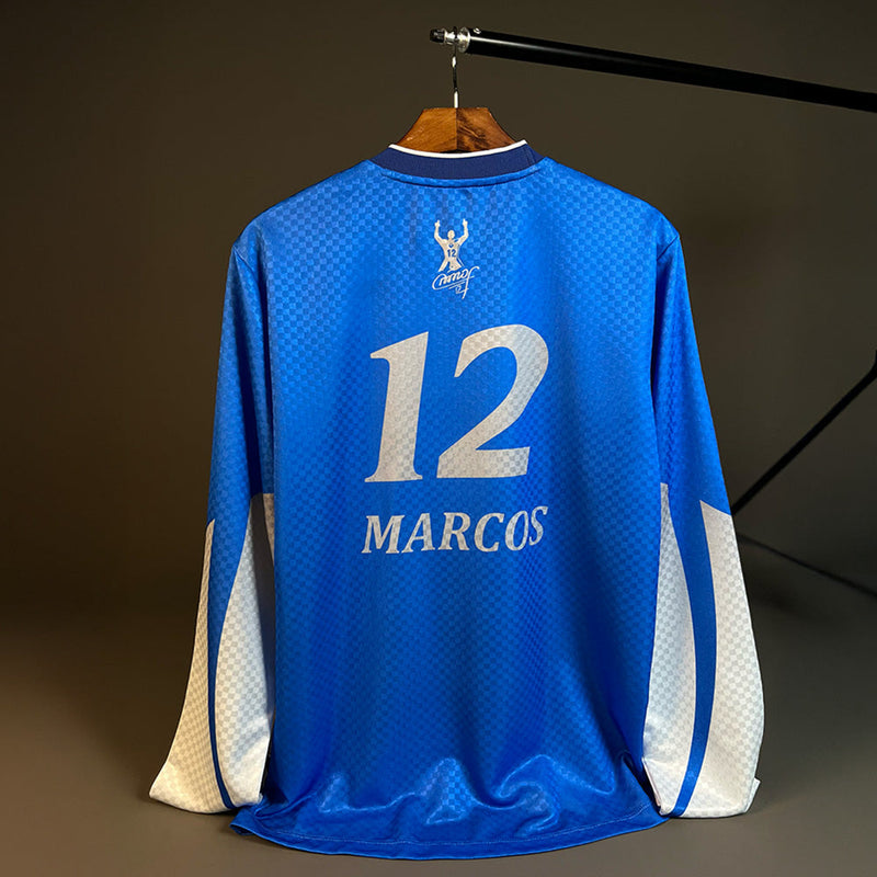 Camisa Palmeiras Retrô Marcos 1999 Manga Longa Masculina