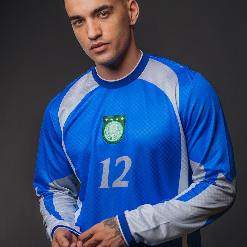 Camisa Palmeiras Retrô Marcos 1999 Manga Longa Masculina