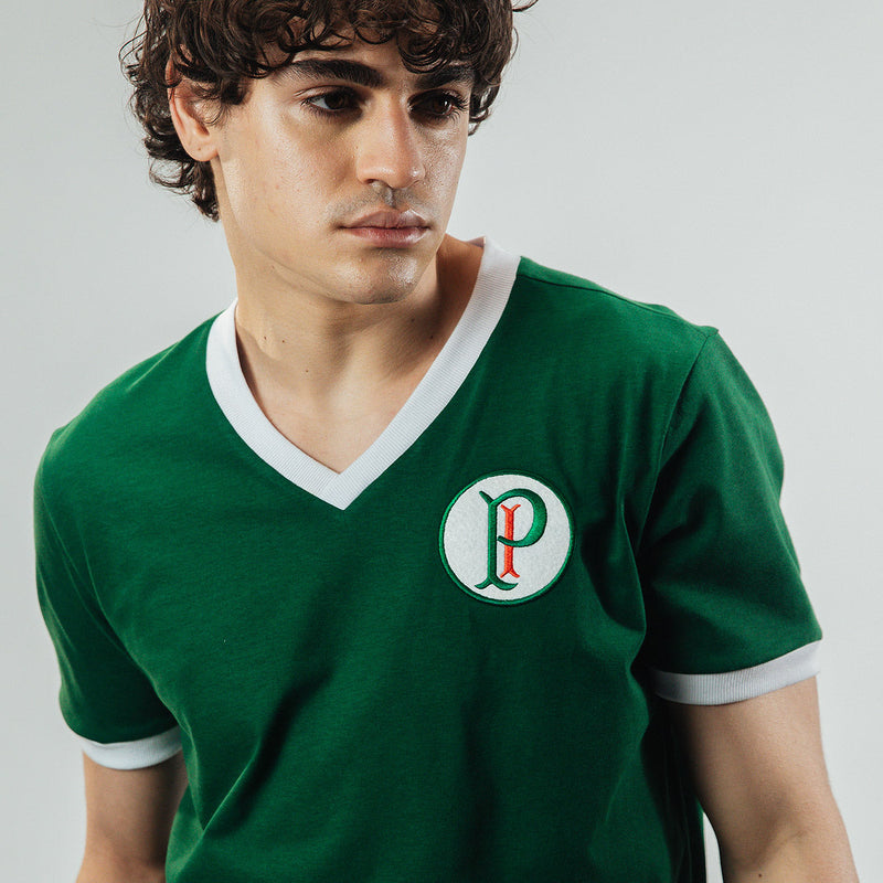 Camisa Palmeiras Retrô Tri Paulista Palestra Itália 32/33/34 Relíquia Masculina