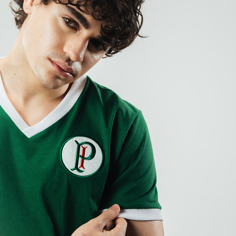 Camisa Palmeiras Retrô Tri Paulista Palestra Itália 32/33/34 Relíquia Masculina